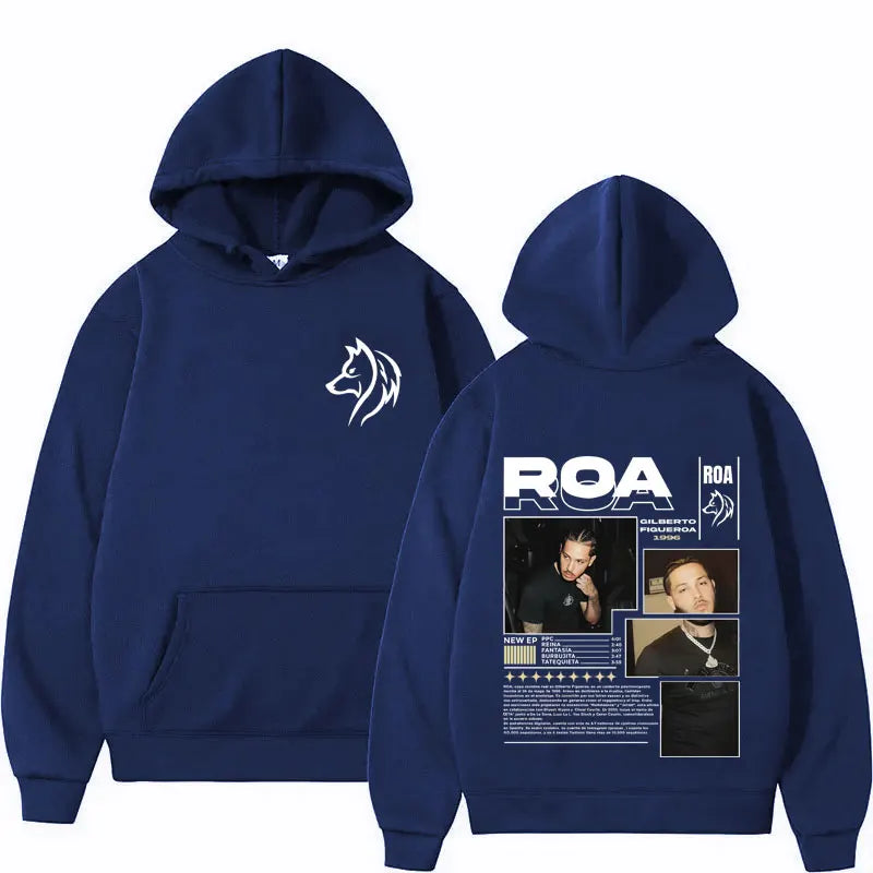 Rapper ROA Tour Album Merch Hoodies Men Women Clothes Hip Hop Gothic Autumn/Winter High Quality Sweatshirt Fashion Fleece Hoodie