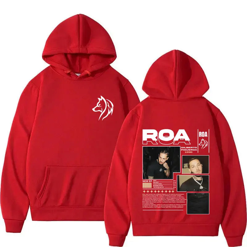 Rapper ROA Tour Album Merch Hoodies Men Women Clothes Hip Hop Gothic Autumn/Winter High Quality Sweatshirt Fashion Fleece Hoodie
