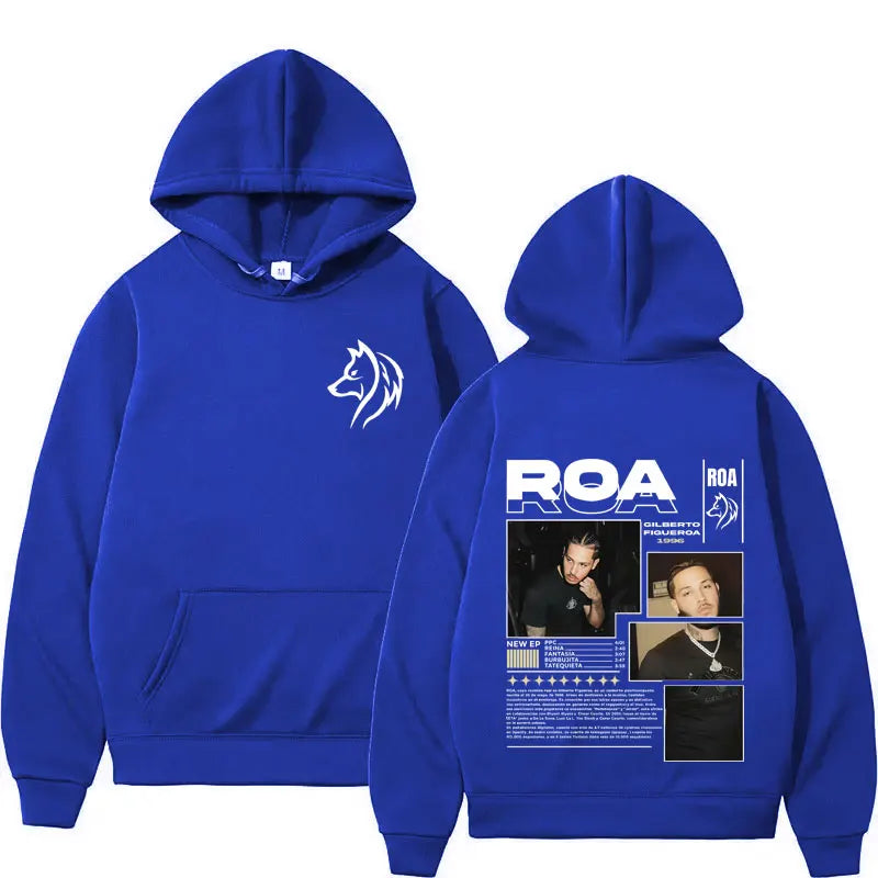 Rapper ROA Tour Album Merch Hoodies Men Women Clothes Hip Hop Gothic Autumn/Winter High Quality Sweatshirt Fashion Fleece Hoodie
