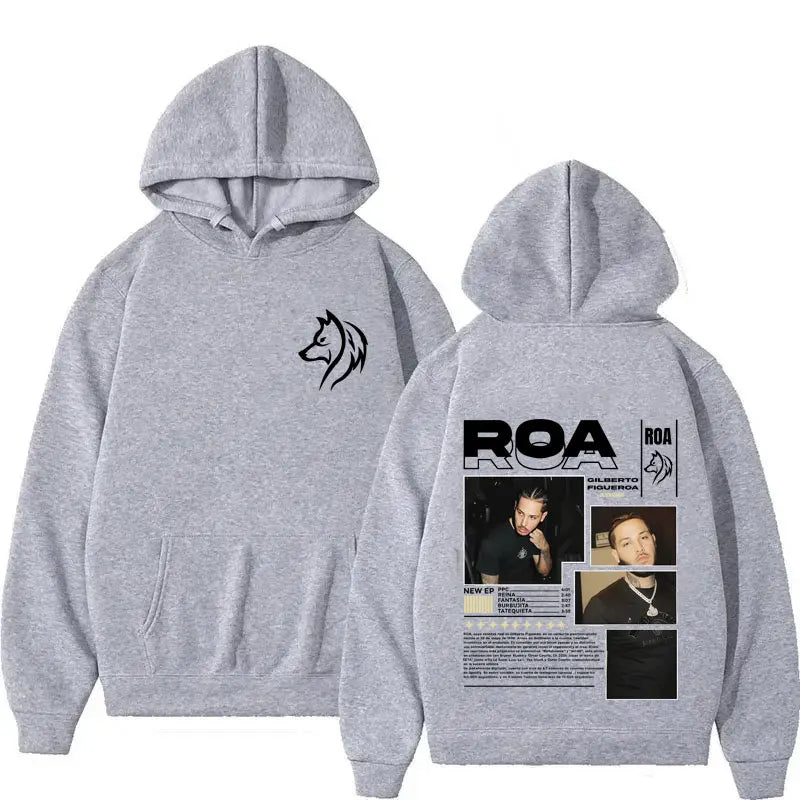 Rapper ROA Tour Album Merch Hoodies Men Women Clothes Hip Hop Gothic Autumn/Winter High Quality Sweatshirt Fashion Fleece Hoodie