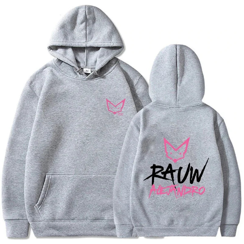 Men_Women Clothing Rapper Rauw Alejandro Saturno Hoodies Long Sleeve Casual Fleece Hooded Sweatshirt Sudadera Ropa Hombre Unisex