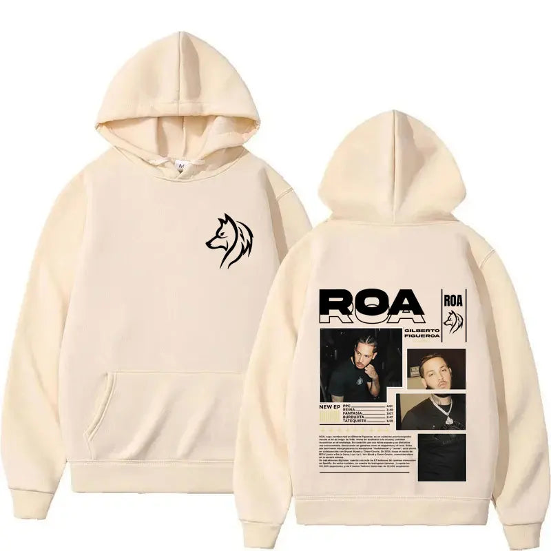 Rapper ROA Tour Album Merch Hoodies Men Women Clothes Hip Hop Gothic Autumn/Winter High Quality Sweatshirt Fashion Fleece Hoodie