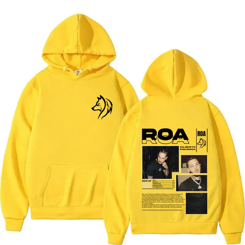 Rapper ROA Tour Album Merch Hoodies Men Women Clothes Hip Hop Gothic Autumn/Winter High Quality Sweatshirt Fashion Fleece Hoodie