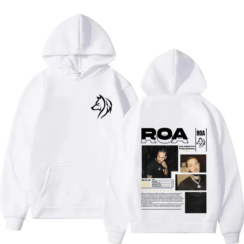 Rapper ROA Tour Album Merch Hoodies Men Women Clothes Hip Hop Gothic Autumn/Winter High Quality Sweatshirt Fashion Fleece Hoodie