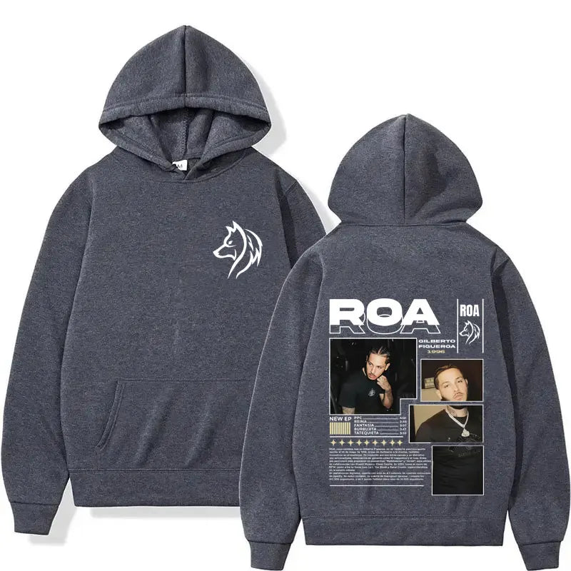 Rapper ROA Tour Album Merch Hoodies Men Women Clothes Hip Hop Gothic Autumn/Winter High Quality Sweatshirt Fashion Fleece Hoodie